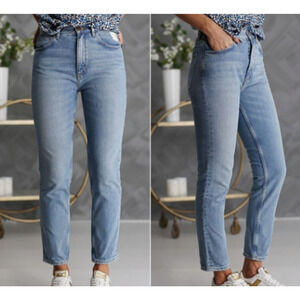 M.i.h Jeans Women's Mimi Jean High Rise Slim Fit Straight Jeans Blue Size 26